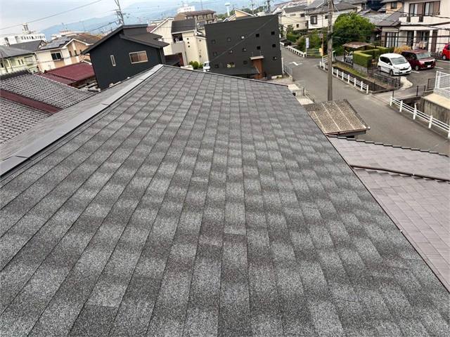 屋根カバー工法の施工後の屋根